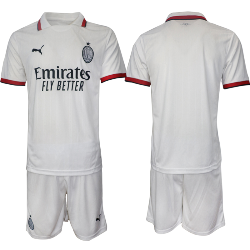 Men 2024-2025 Club AC Milan away White Blank Soccer Jersey->juventus jersey->Soccer Club Jersey